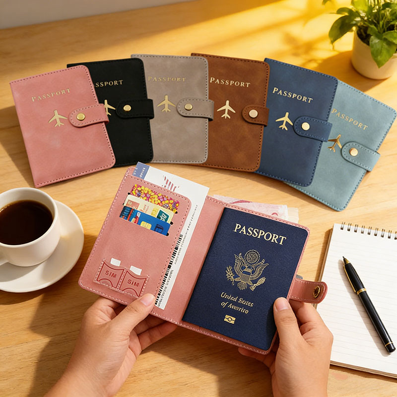 Men'S Accessories Case - Skórzane etui na paszport, pokrowiec na