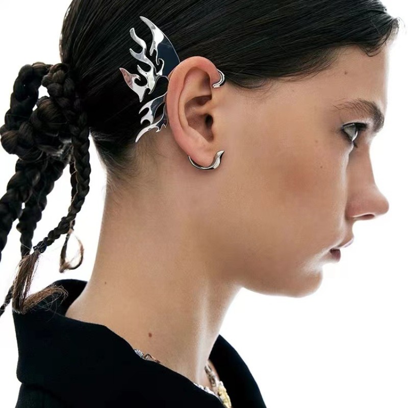 HUANZHI srebrny kolor mechanic – Men Accessories Earrings recenzja i cena