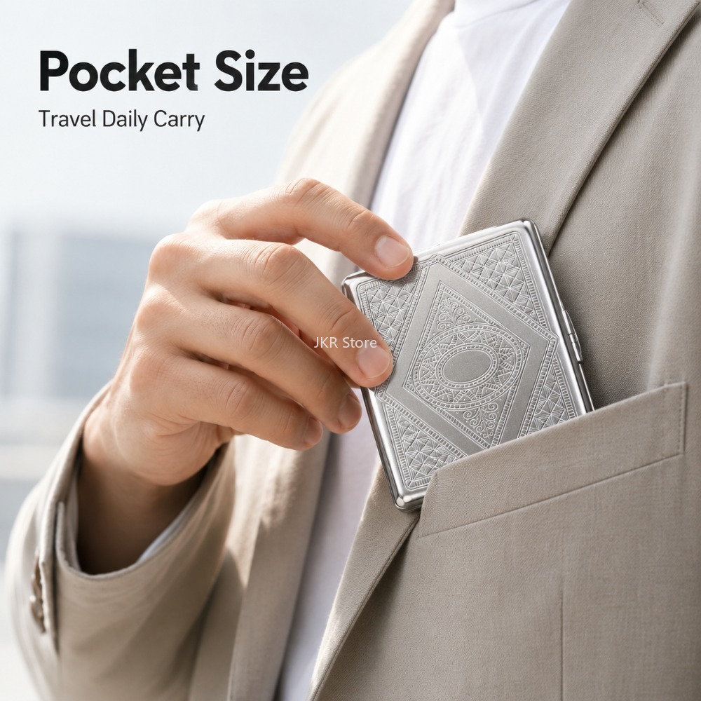 Pudełko na papierosy ze stali  – Men'S Accessories Case recenzja i cena