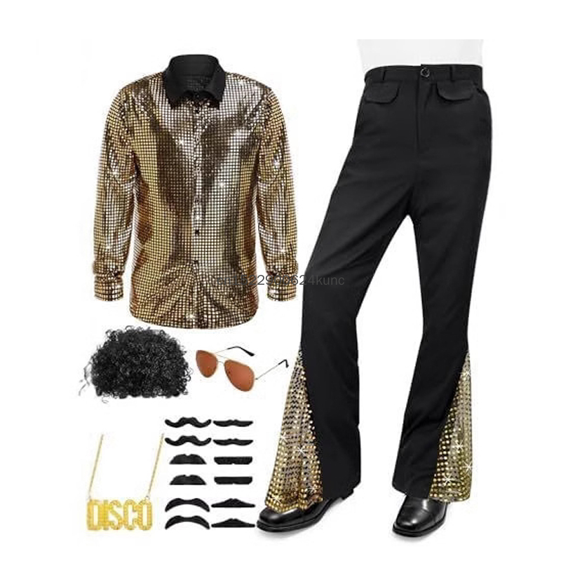 Kostium disco w stylu lat 70.  – Men'S Accessories Vintage recenzja i cena