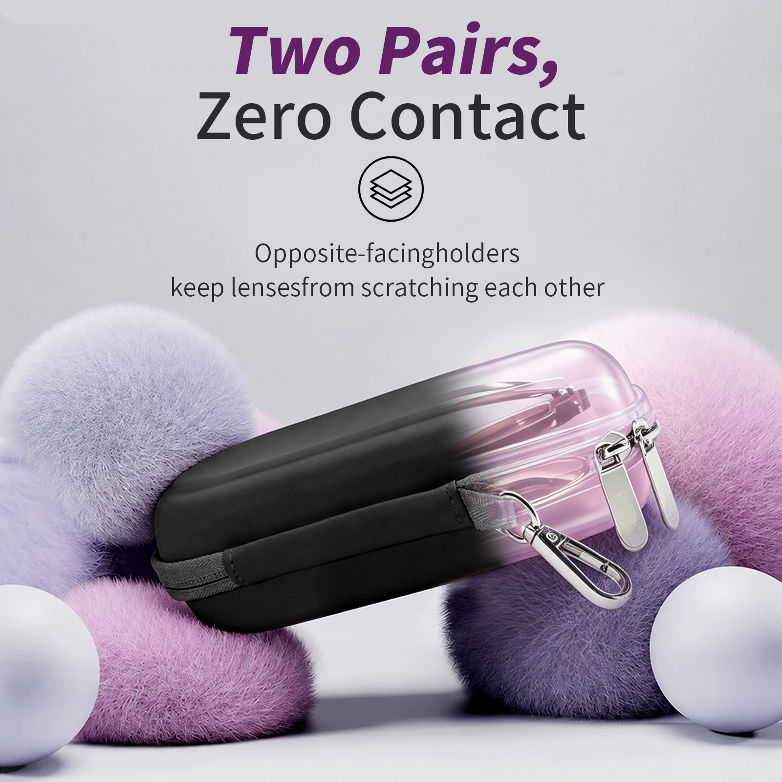 Twarde etui na dwie pary okula – Men'S Accessories Rack recenzja i cena
