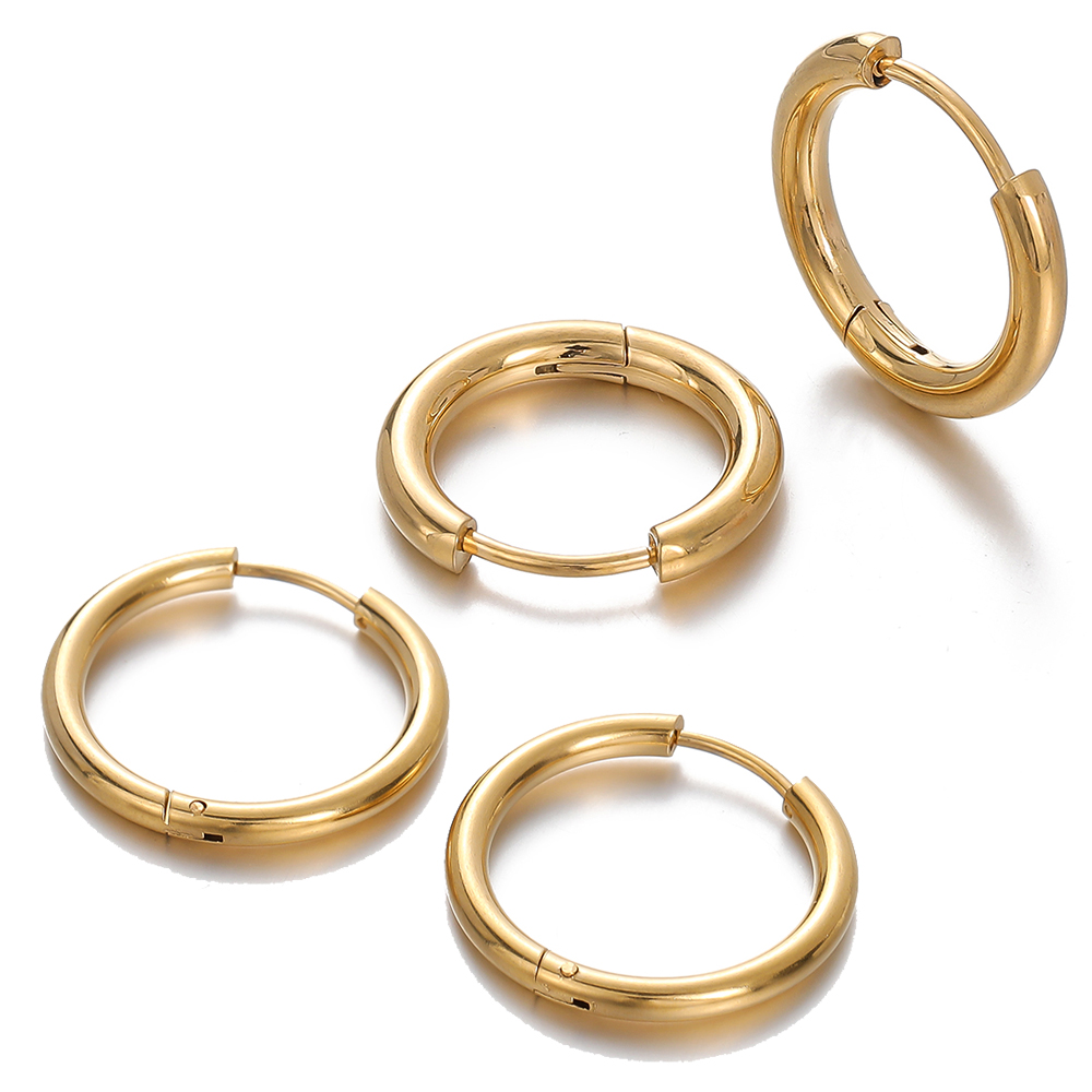 2 szt. kolczyków koła ze stali – Men Accessories Earrings recenzja i cena